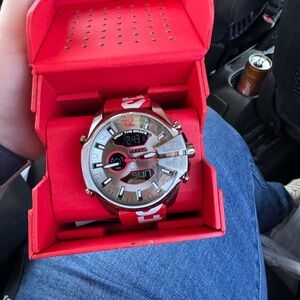 Diesel Mega Chief Stainless Steel Men's Watch with Analog or Digital Movement